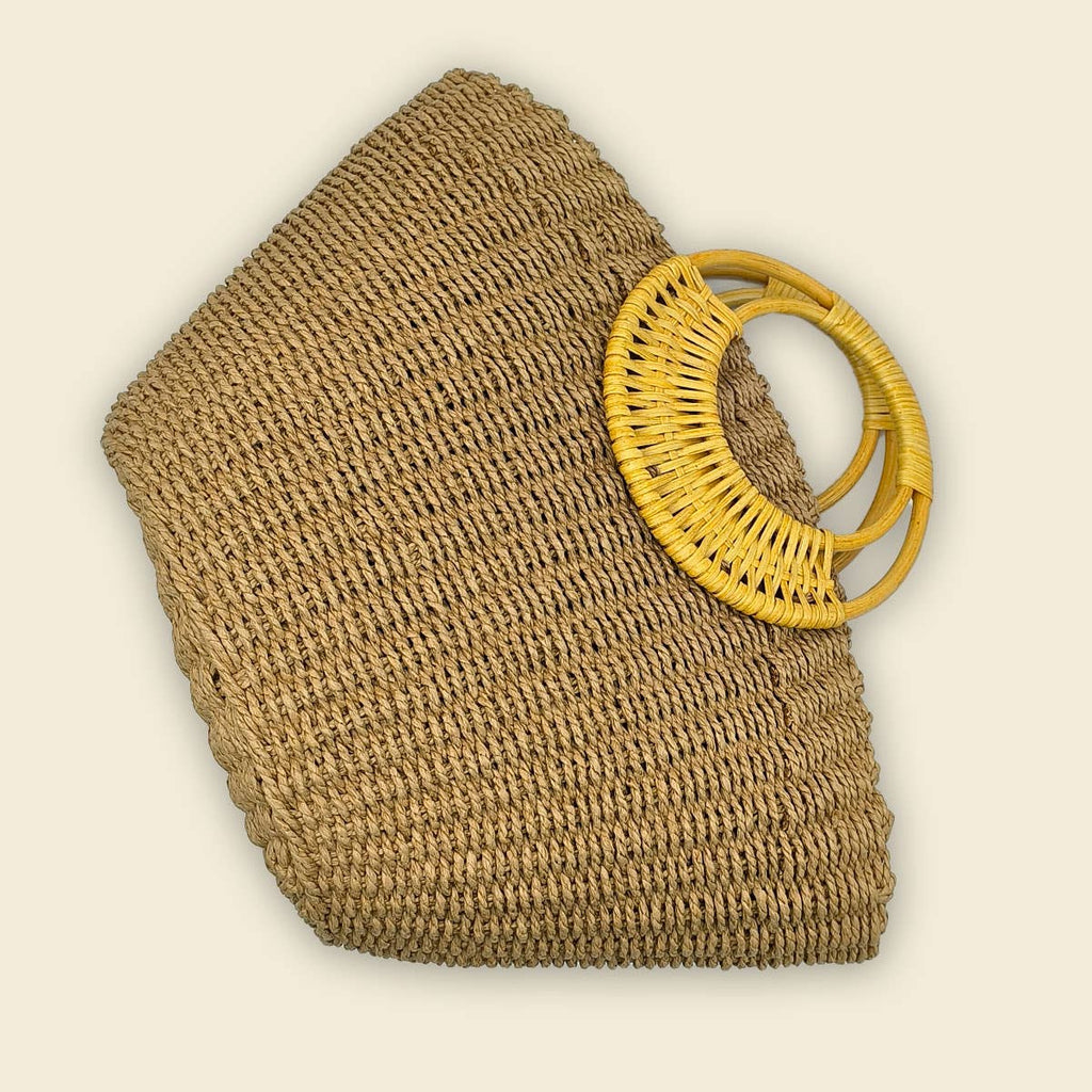 America 250 Heritage Straw Tote Rattan Camel | Limited Edition Bag