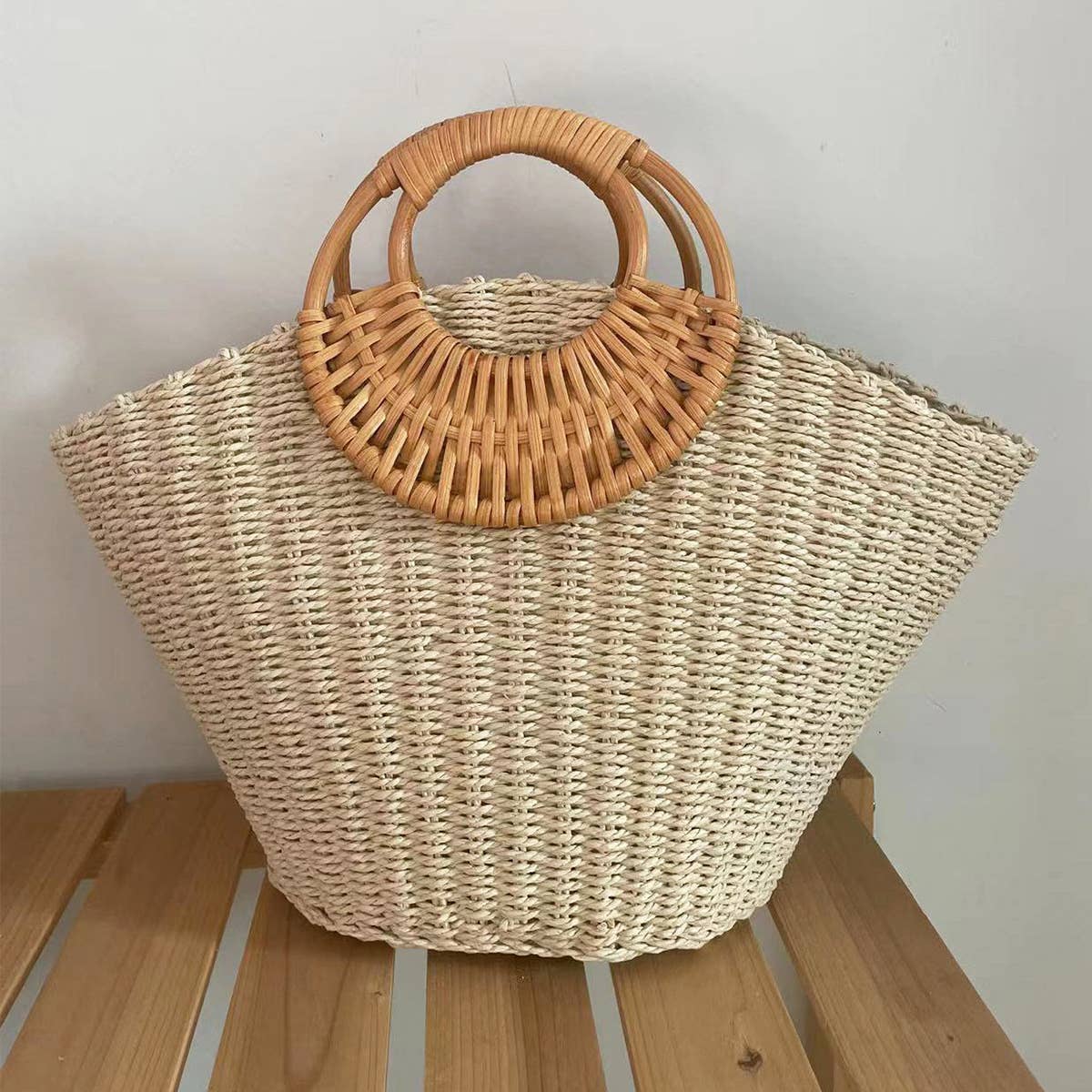 America 250 Heritage Straw Tote Rattan | Limited Edition Bag