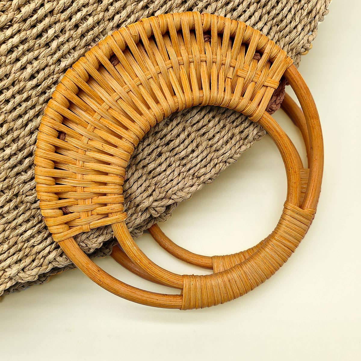 America 250 Heritage Straw Tote Rattan Camel | Limited Edition Bag
