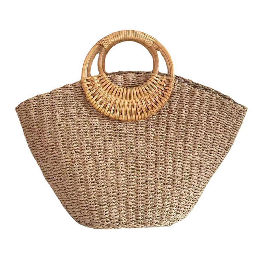America 250 Heritage Straw Tote Rattan Camel | Limited Edition Bag