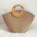 America 250 Heritage Straw Tote Rattan Camel | Limited Edition Bag