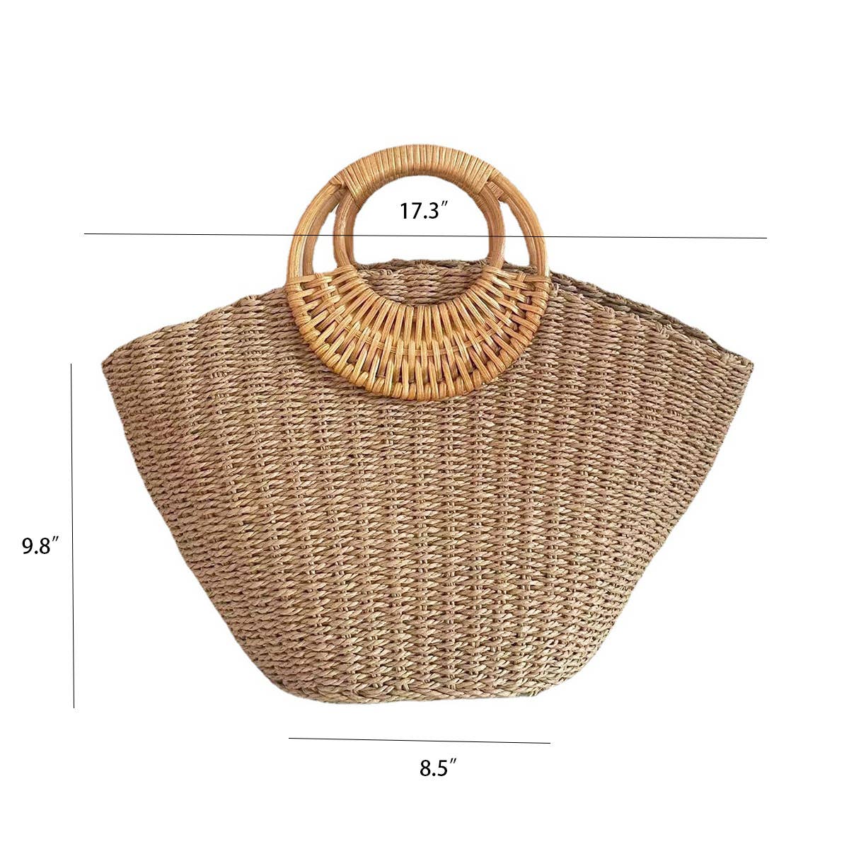 America 250 Heritage Straw Tote Rattan Camel | Limited Edition Bag