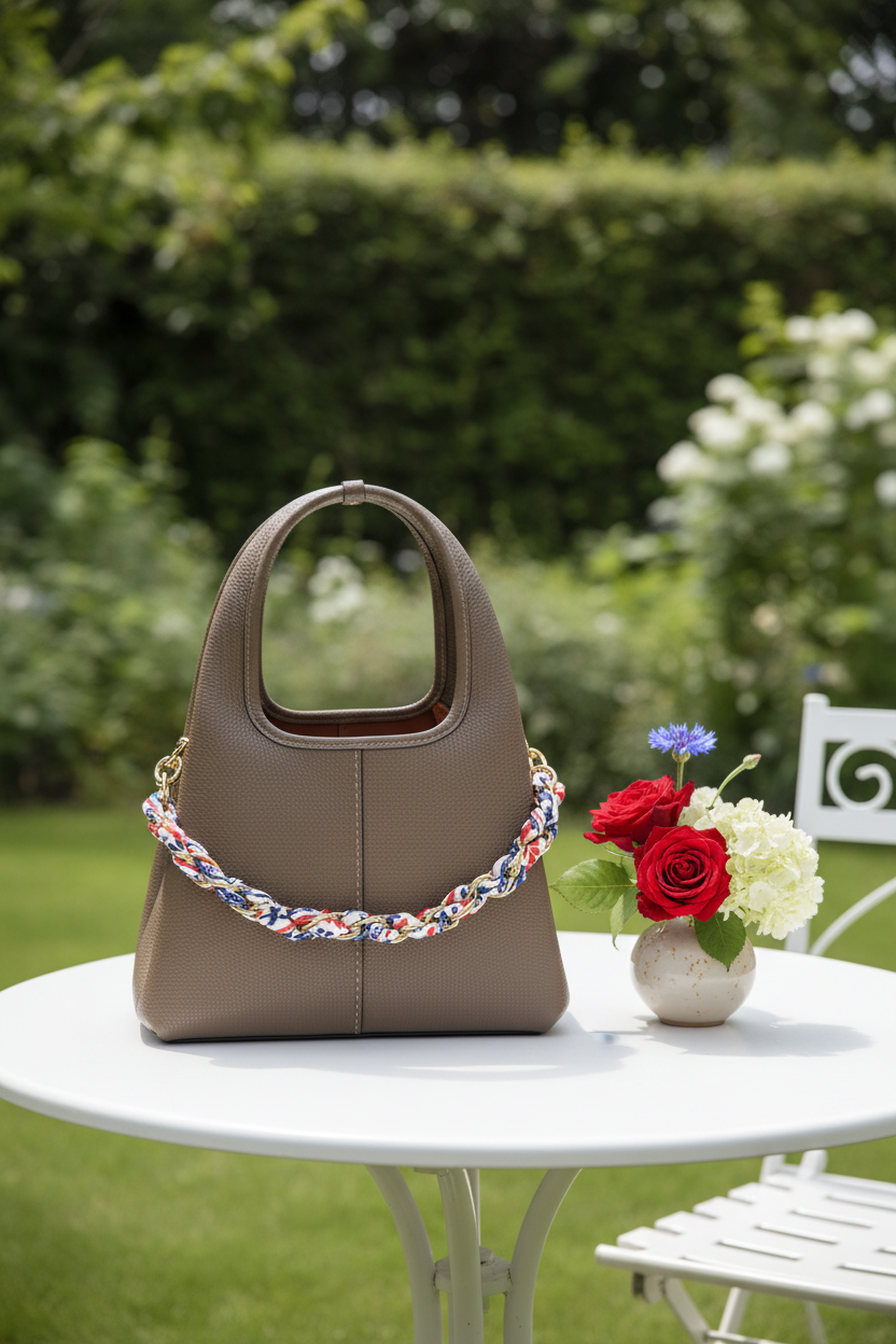 Floral Scarf Purse Garden Minimalista