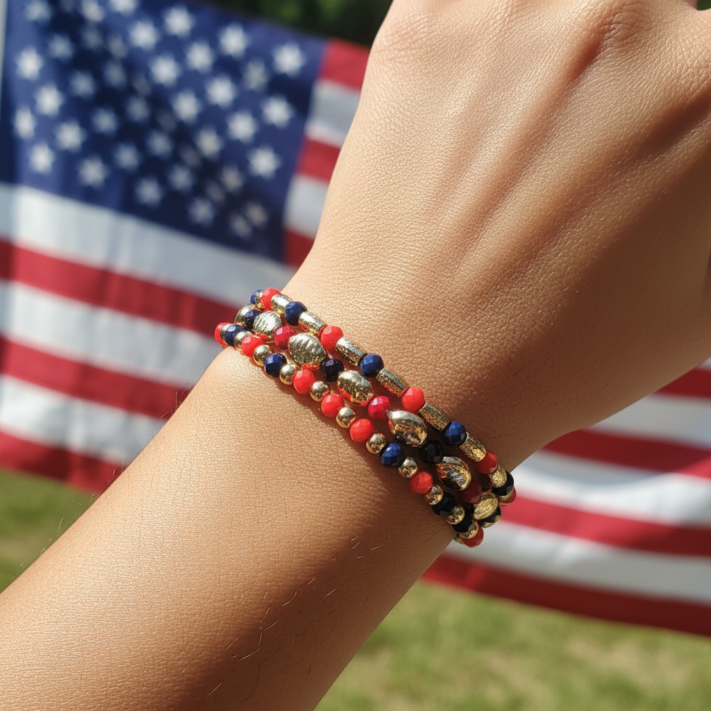 Spirit Beaded Bracelet 4th of July