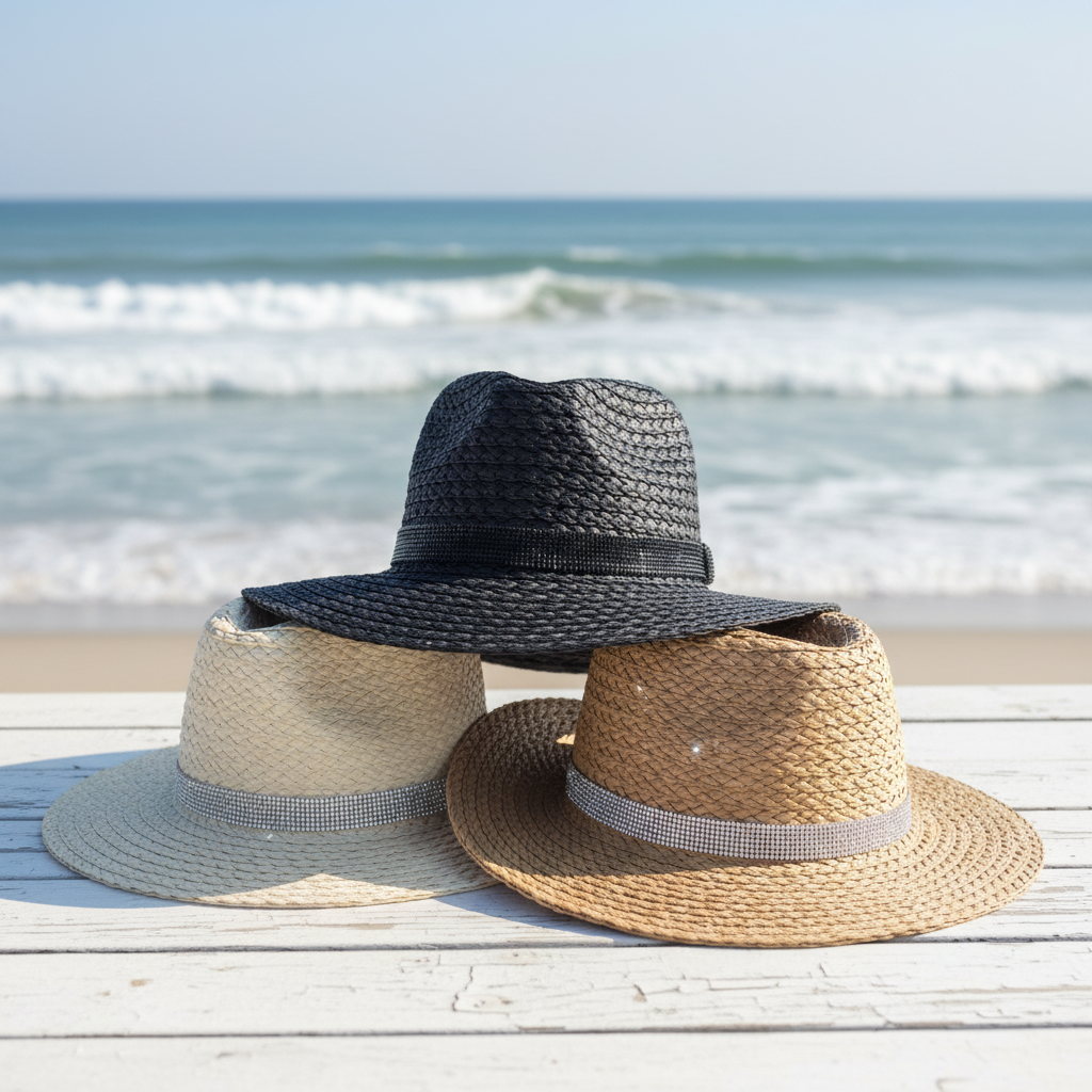 Straw Hats 3 Colores Beach