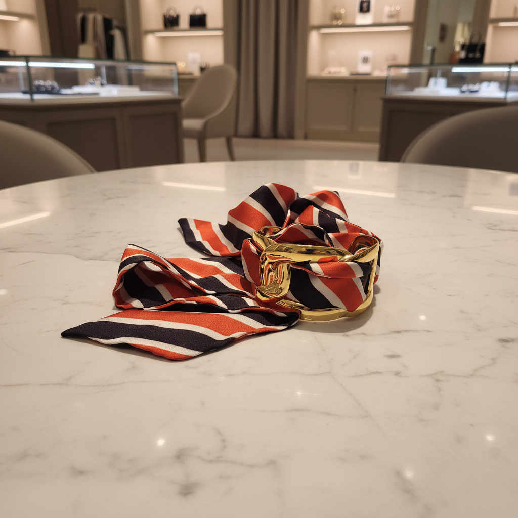 Striped Scarf Bracelet Boutique